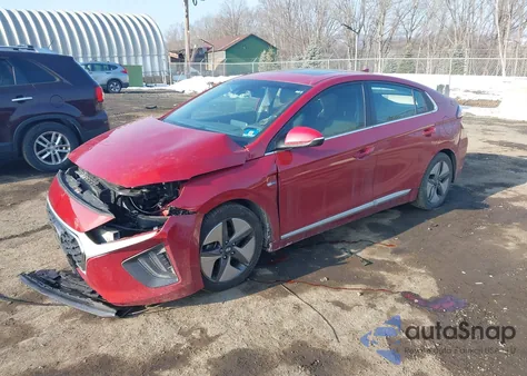 2020 Hyundai Ioniq Hybrid Sel из США, поврежденный, VIN KMHC85LCXLU232882